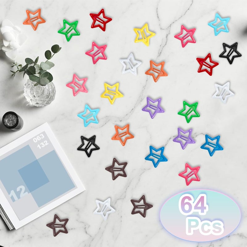 ايلان 64 قطعة من مشابك الشعر المعدنية للنساء، مشابك صغيرة للشعر الكثيف والناعم (12 لونًا عشوائيًا) - Image 3